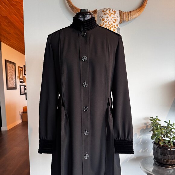 The Kooples - Marta belted velvet trim dress - Picture 4 of 11